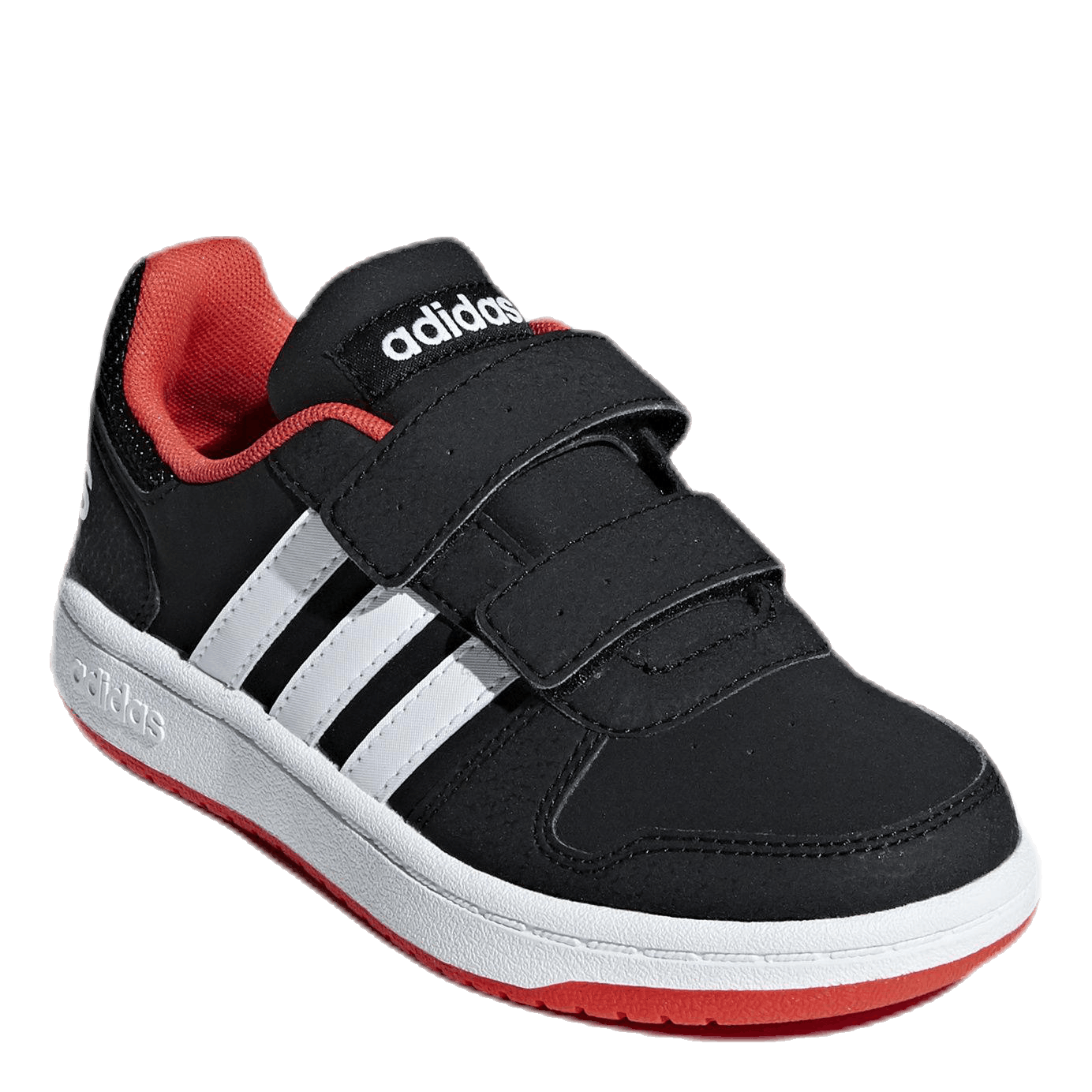 Hoops 2.0 Shoes Core Black / Cloud White / Hi-Res Red