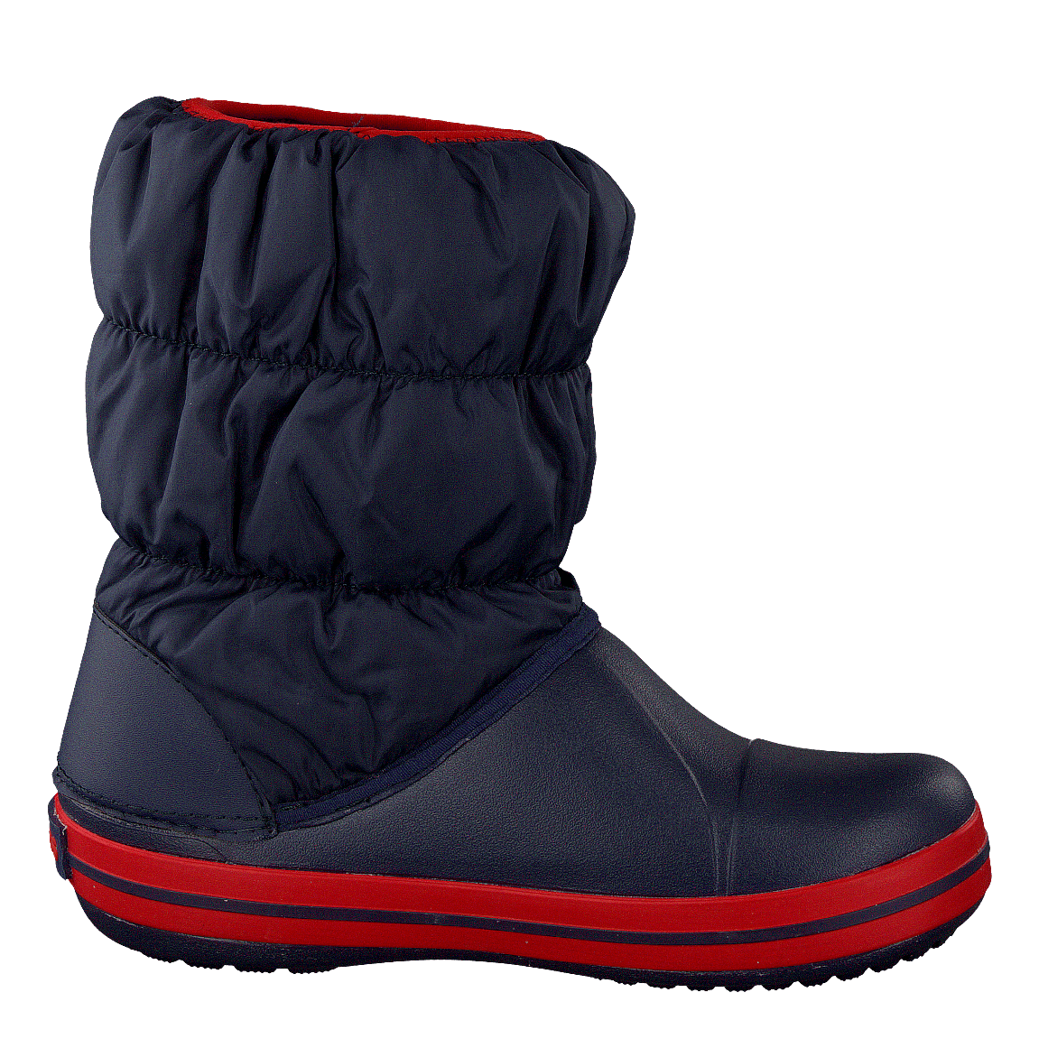 Winter Puff Boot Kids Navy-Red