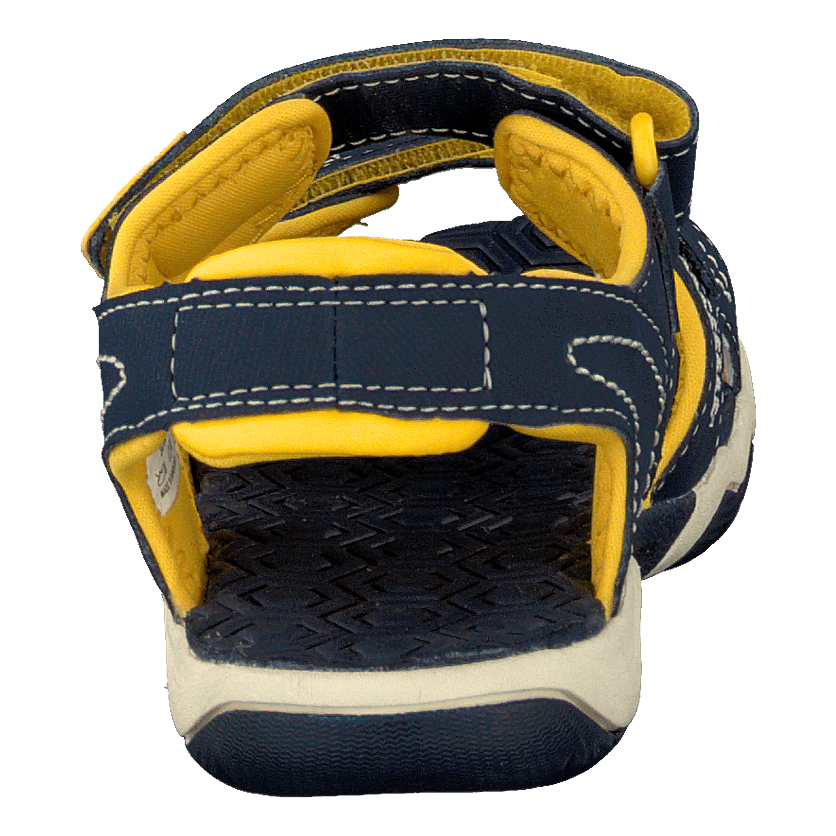 Adventure 2-strap sandal Navy/Yellow