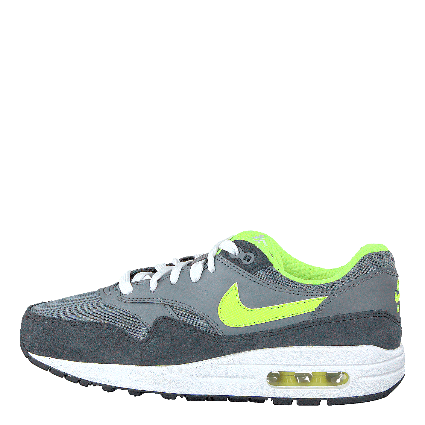 Nike Air Max 1 Big Kids Cool Grey/Volt-Anthrct-White