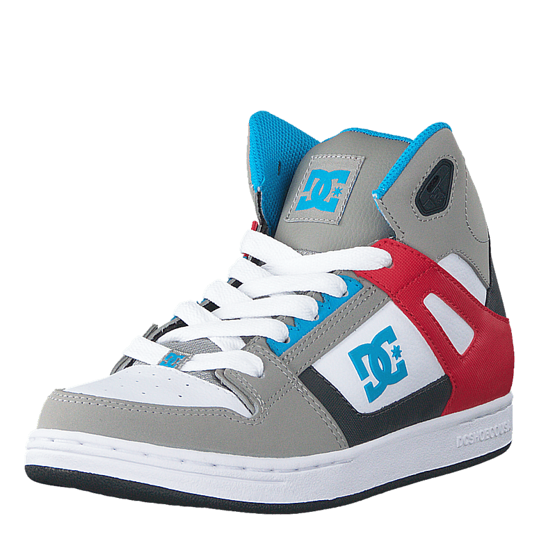 Dc Kids Rebound Shoe Grey/Grey/Red