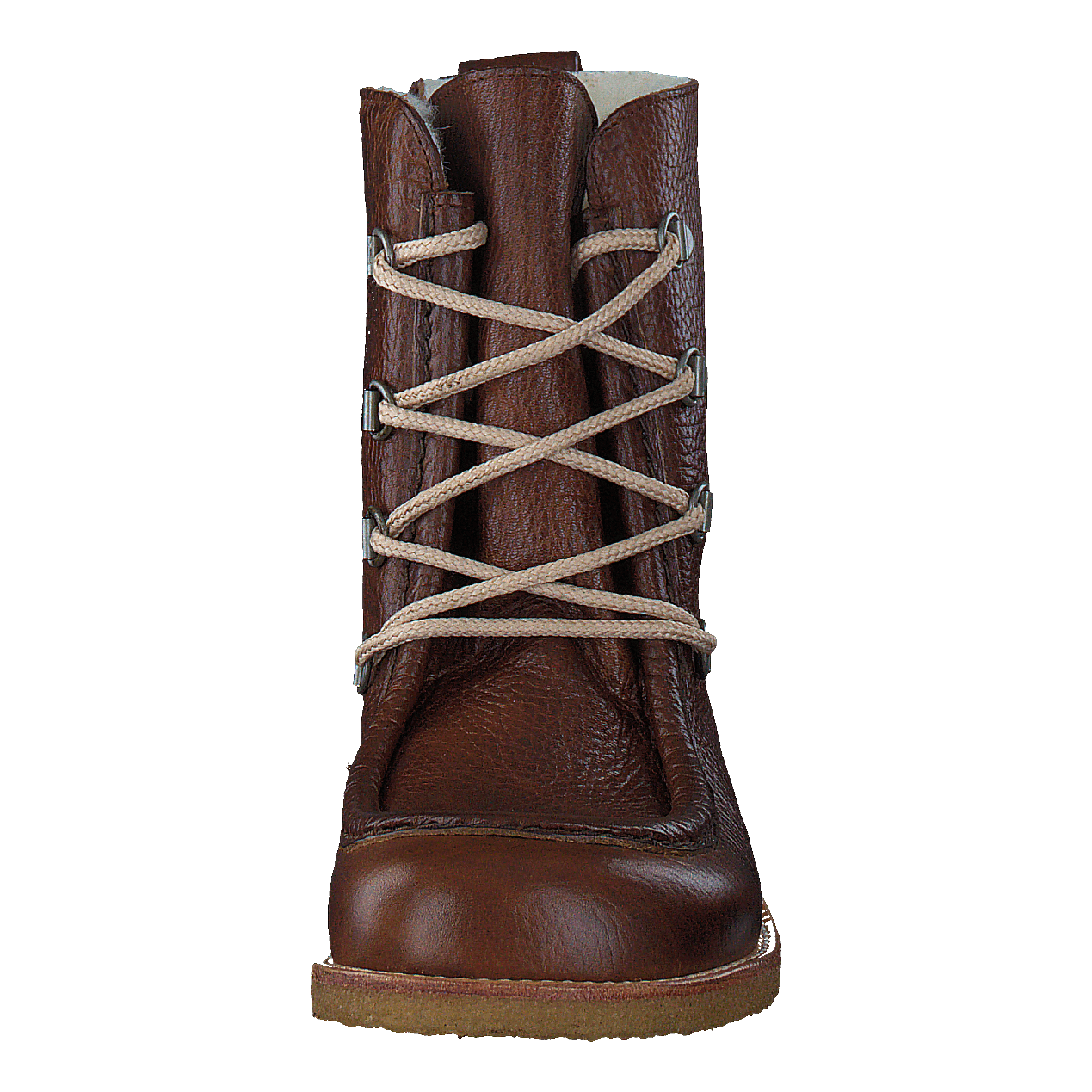 TEX-boot w. zipper and laces J 2509/1589 Red-brown