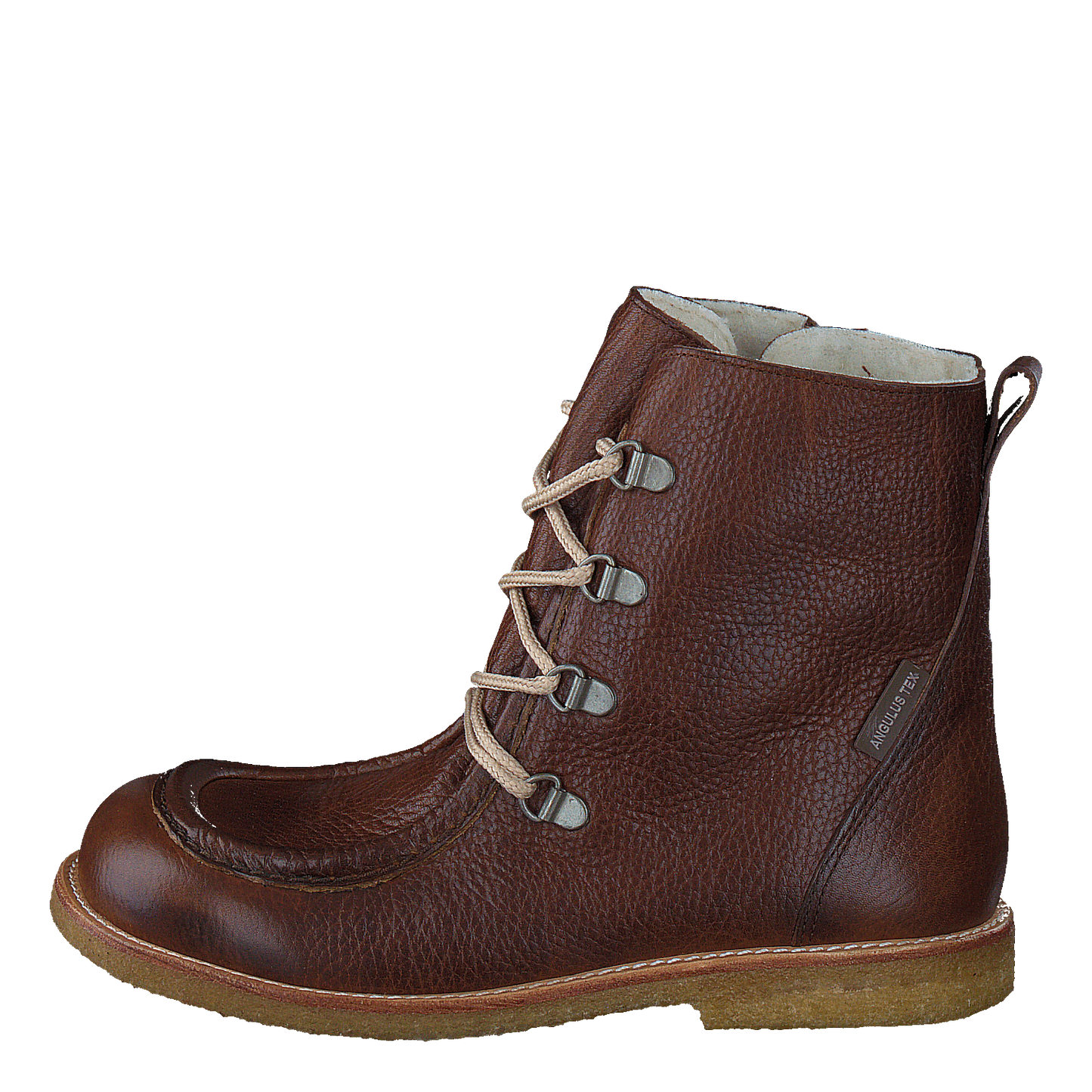 TEX-boot w. zipper and laces J 2509/1589 Red-brown