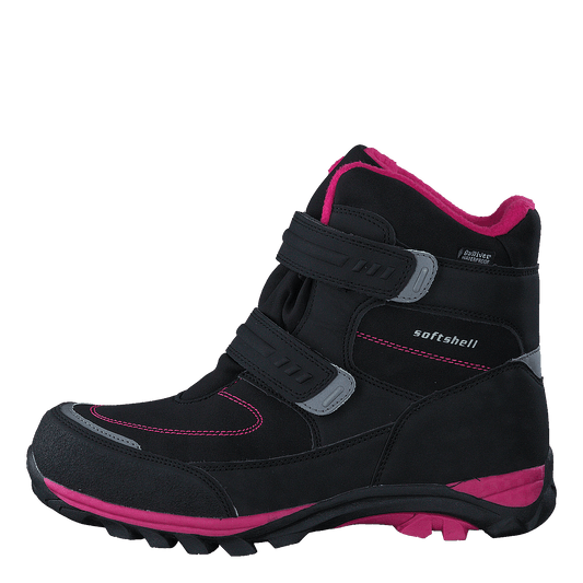 435-6608 Waterproof Warm Lined Black/Fuchsia