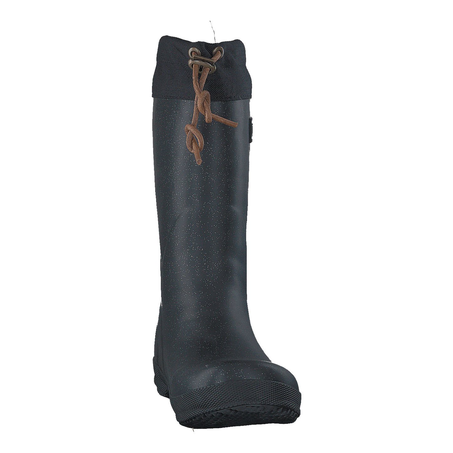 Rubber Boot Winter Thermo Glitter Black