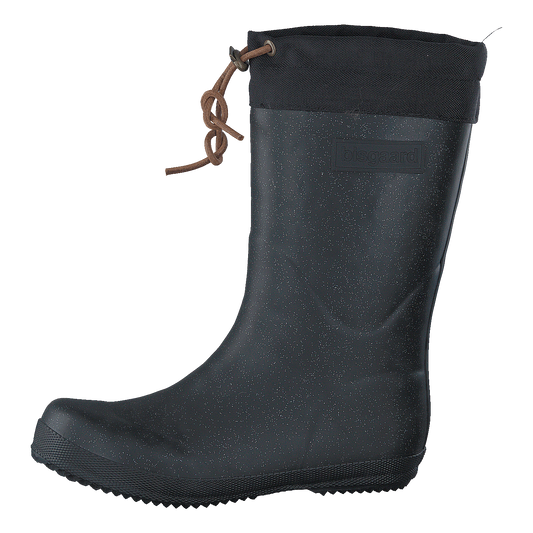 Rubber Boot Winter Thermo Glitter Black