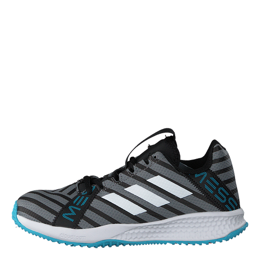 Rapidaturf Messi K Core Black/Ftwr Wht/Super Cyan