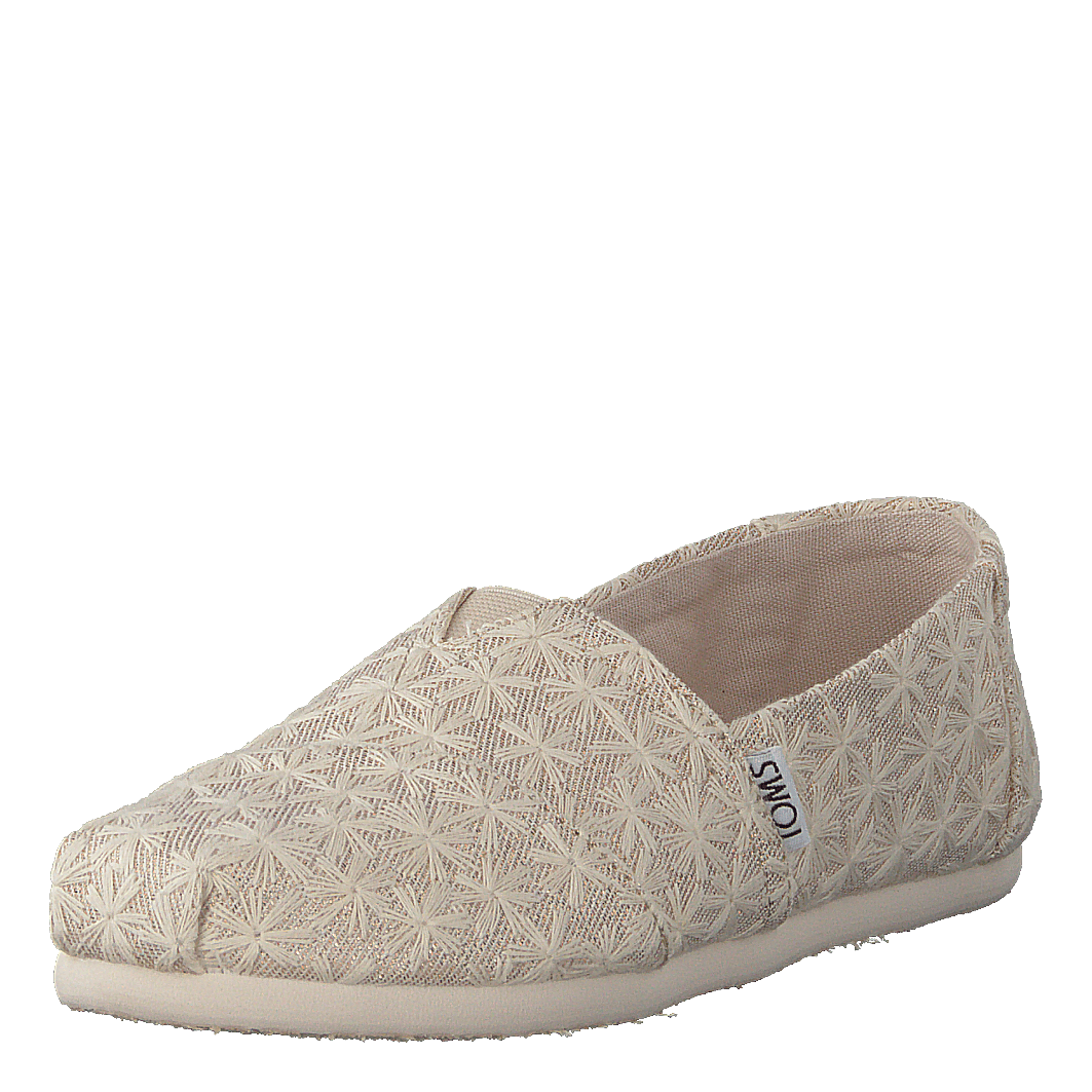 Alpargata Youth Natural Daisy Metallic