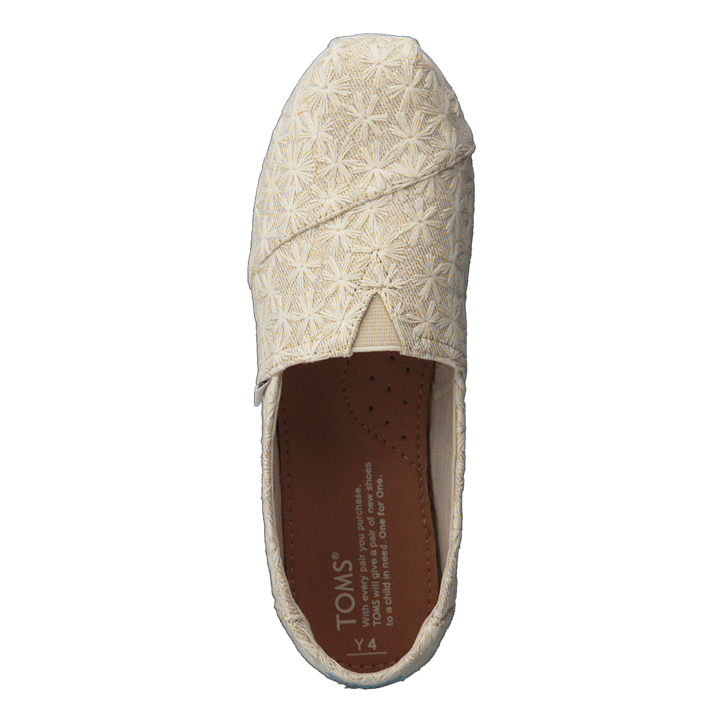 Alpargata Youth Natural Daisy Metallic