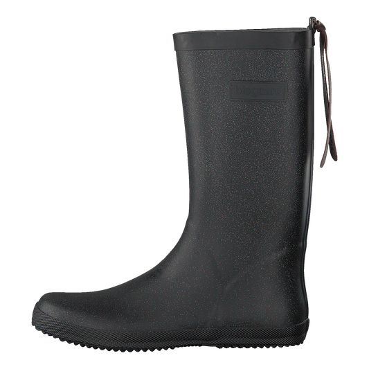 Fashion Rubberboot Black Glitter