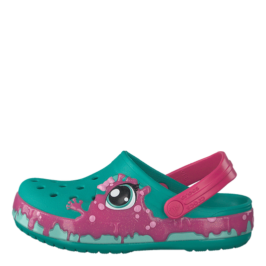 Fun Lab Slime Band Clog Kids Tropical Teal