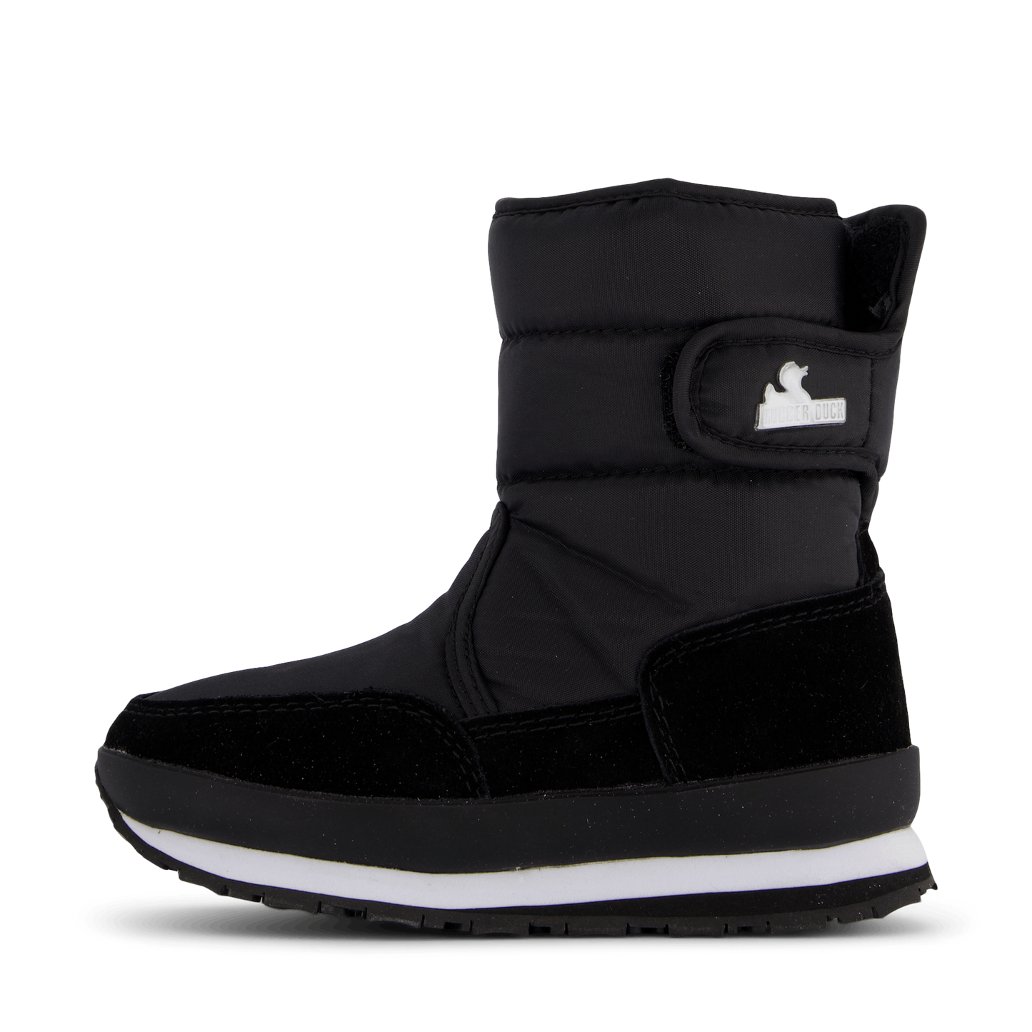 Rd Nylon Suede Solid Kids Black