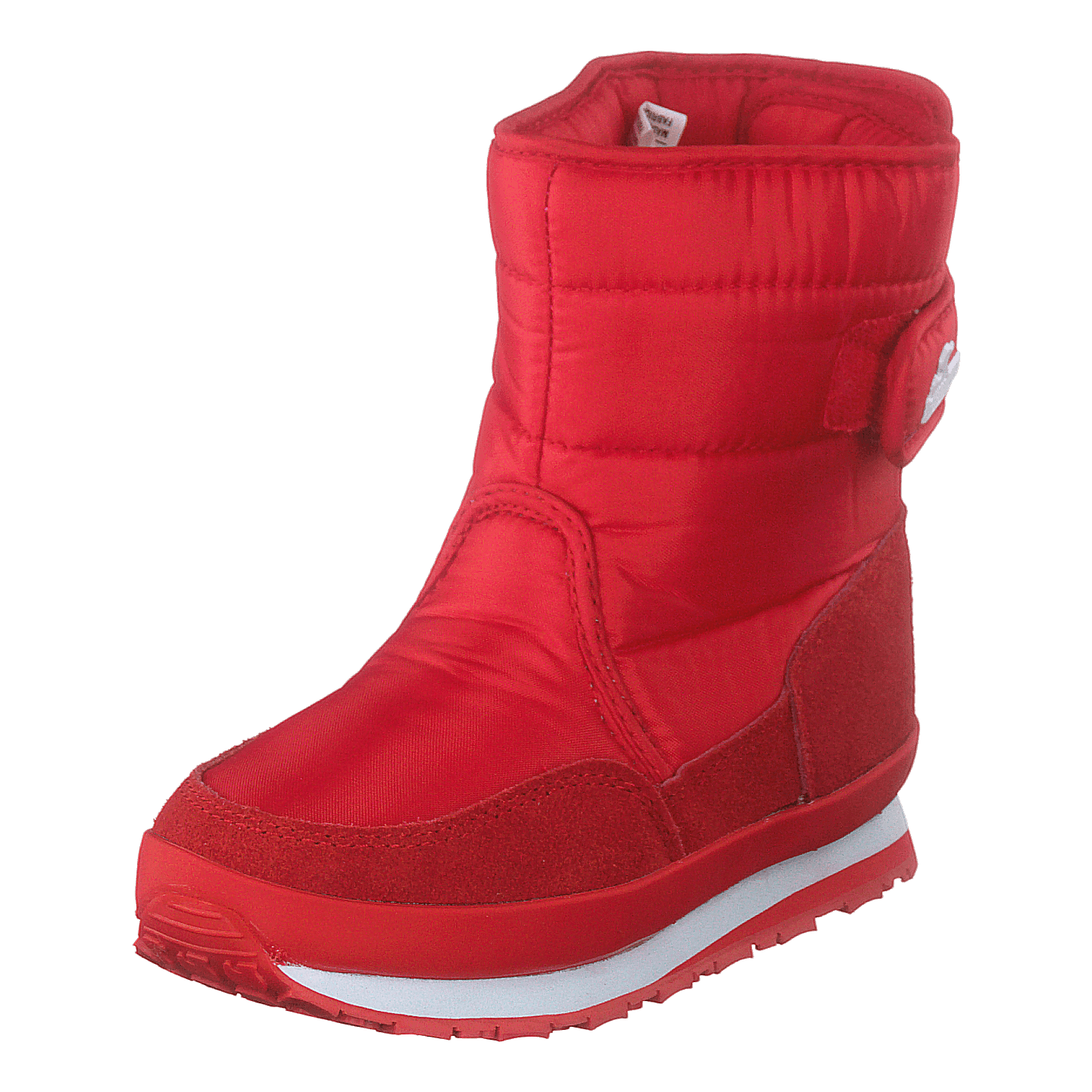 Rd Nylon Suede Solid Kids Red