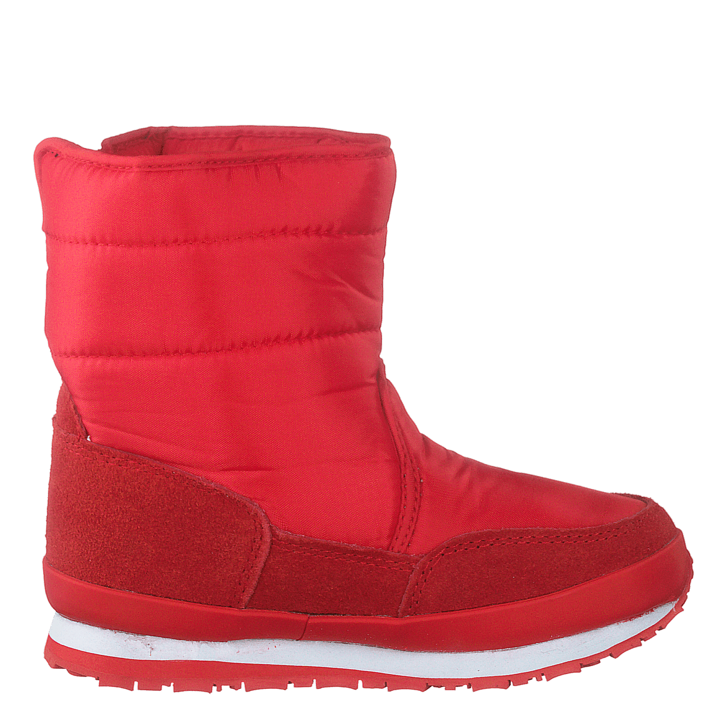 Rd Nylon Suede Solid Kids Red