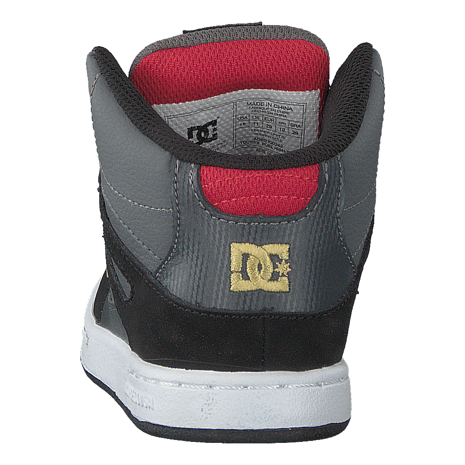 Pure High-top Grey/black/red