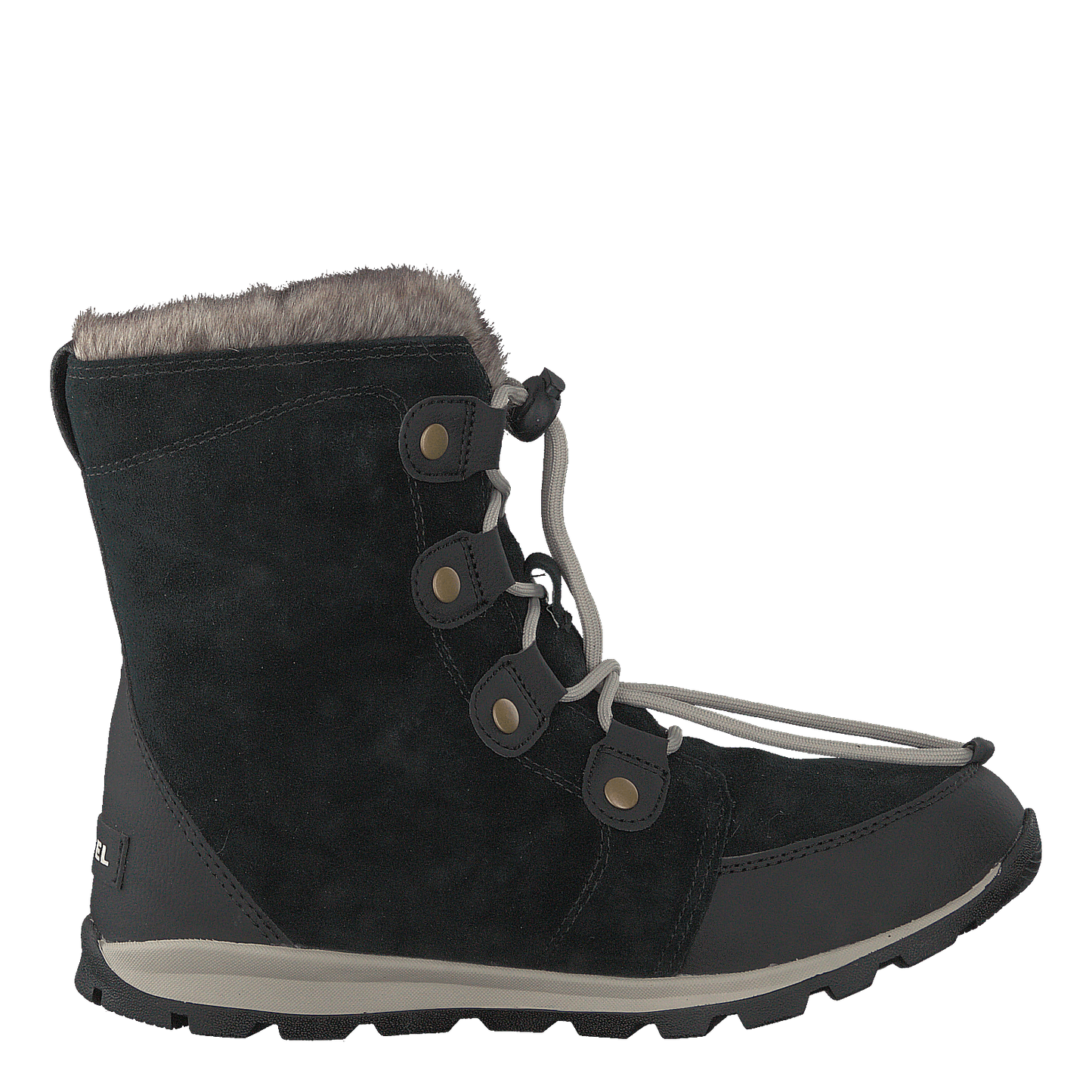 Youth Whitney Suede 010, Black, Dark Stone