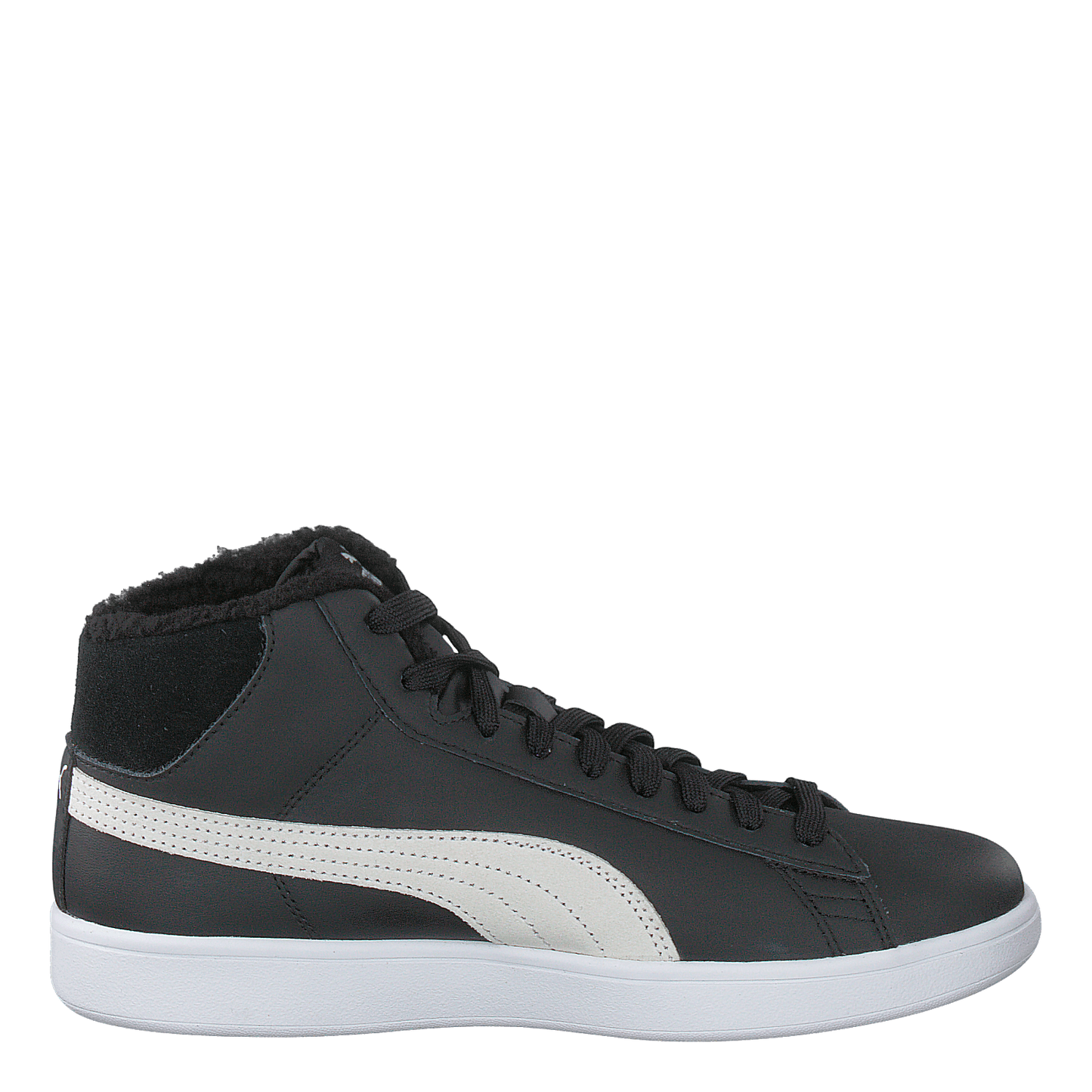 Puma Smash V2 Mid L Fur Jr Puma Black-puma White