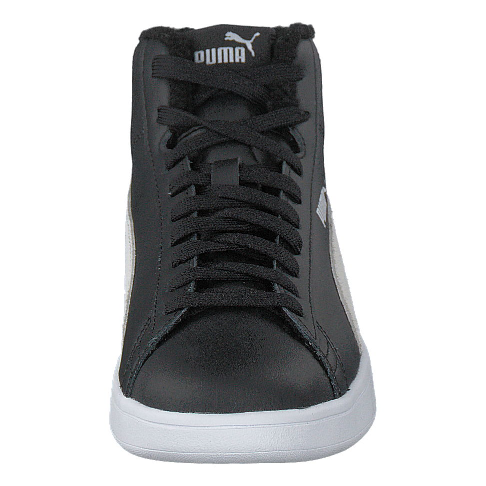 Puma Smash V2 Mid L Fur Jr Puma Black-puma White