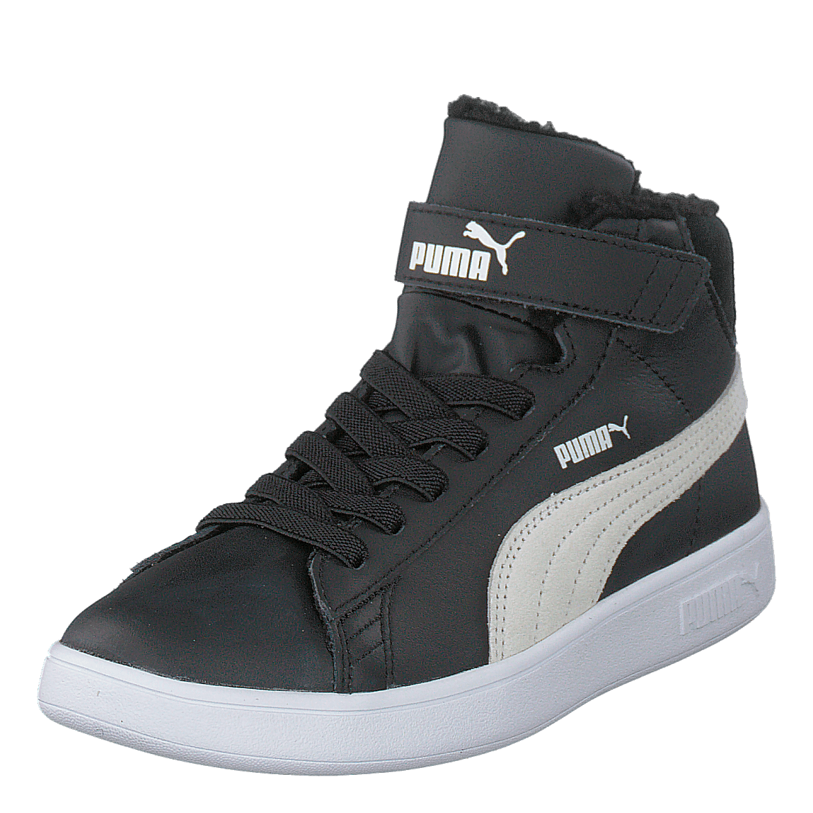 Puma Smash V2 Mid L Fur V Ps Puma Black-puma White