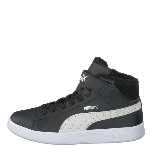 Puma Smash V2 Mid L Fur V Ps Puma Black-puma White