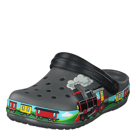 Fun Lab Train Band Clog Kids Slate Grey