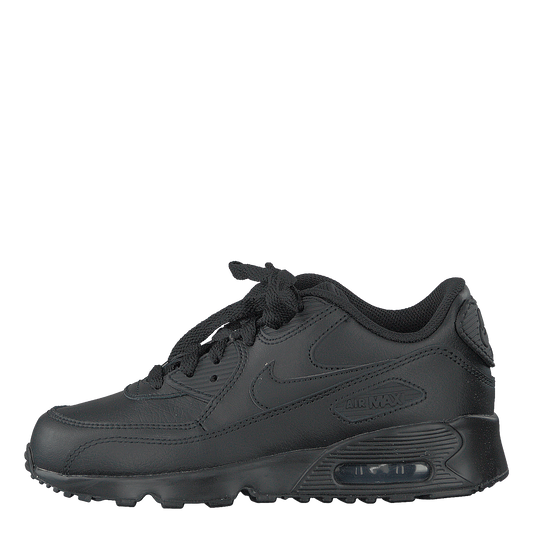 Boys' Air Max 90 Leather Little Kids Black/black