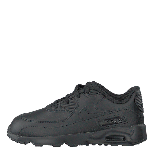 Boys' Air Max 90 Leather TD Kids Black/black