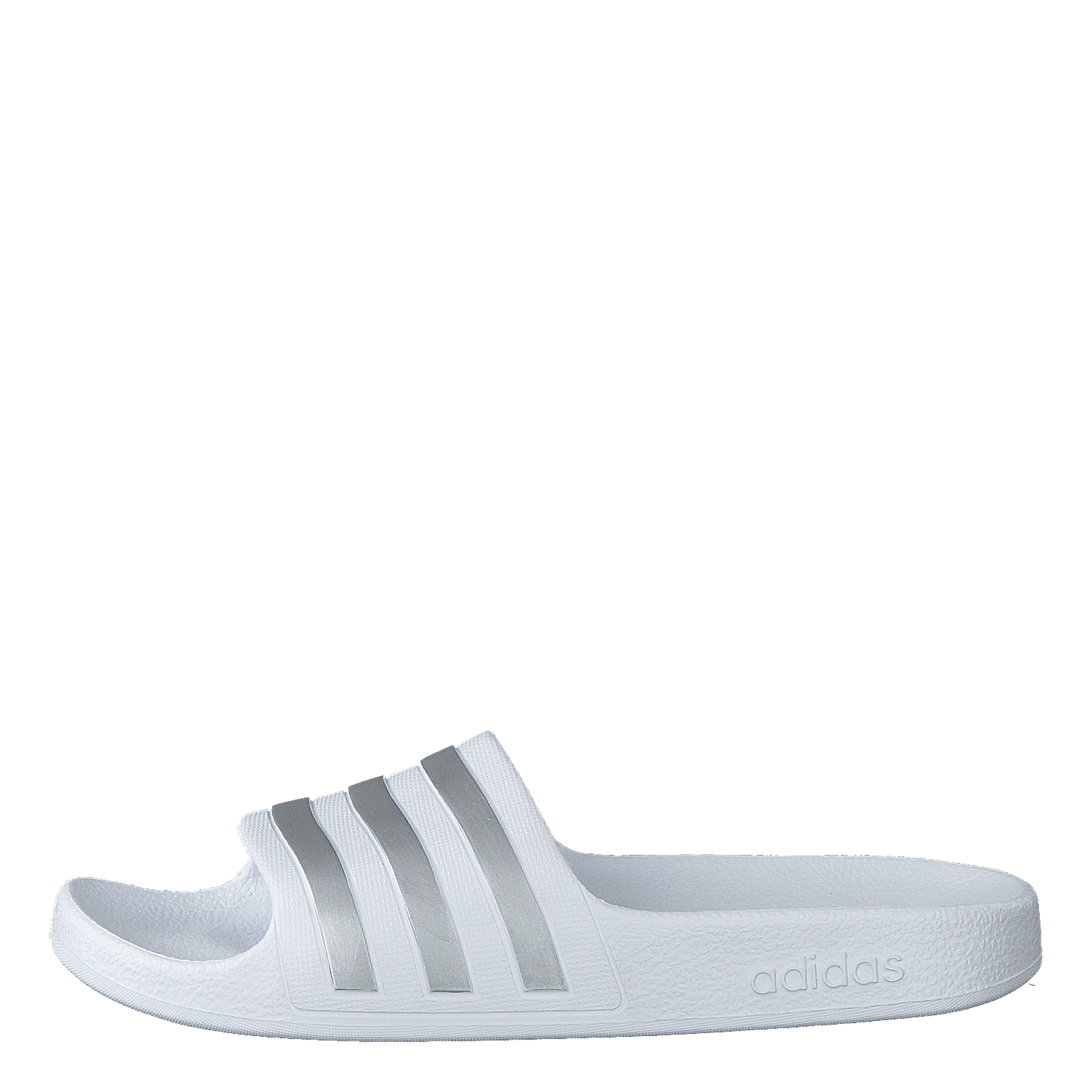 Adilette Aqua Slides Kids Cloud White / Silver Met. / Cloud White