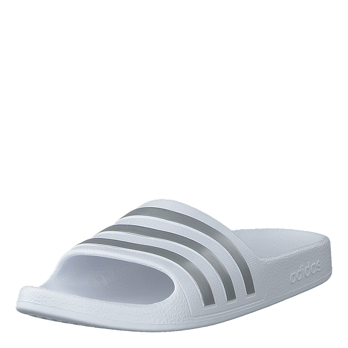 Adilette Aqua Slides Kids Cloud White / Silver Met. / Cloud White