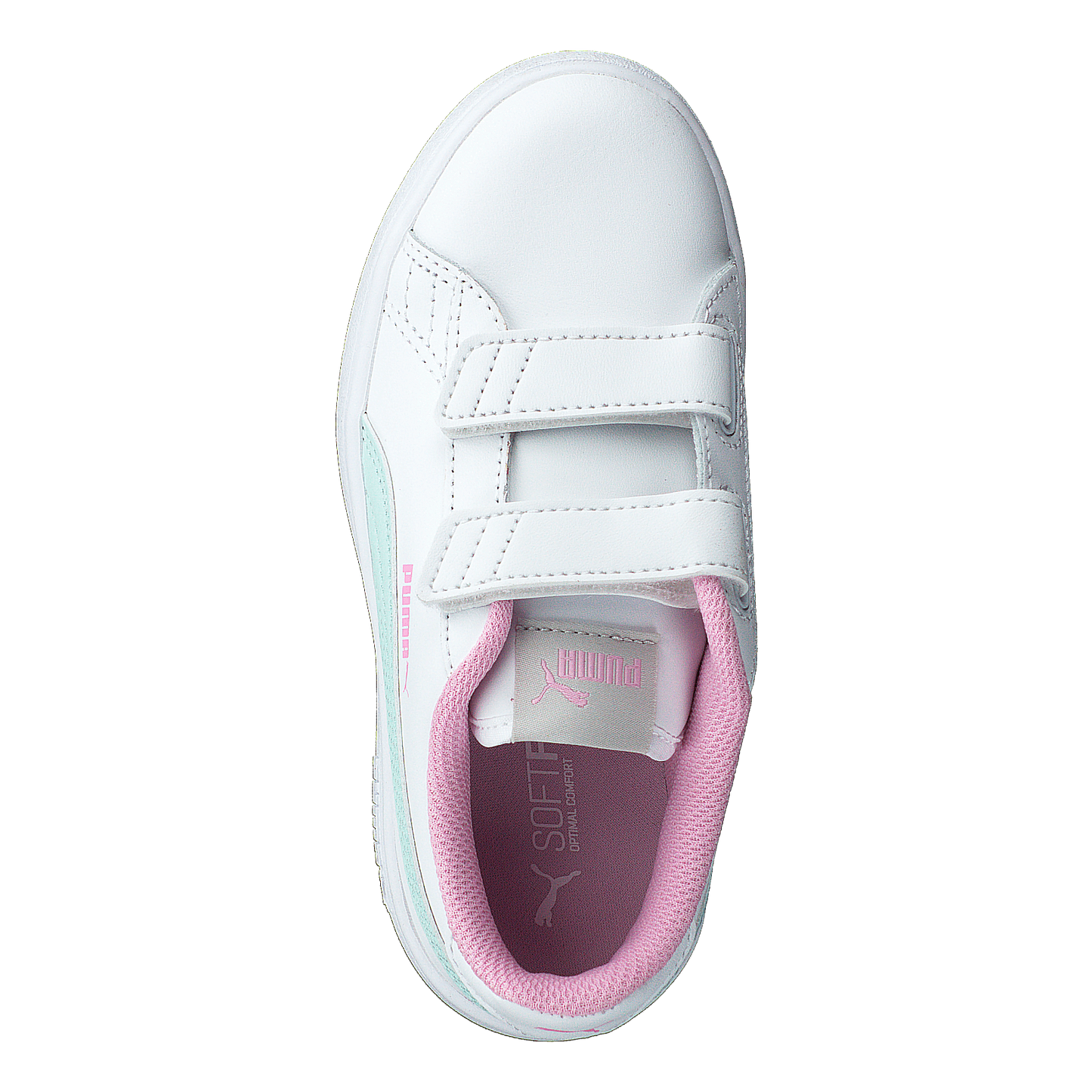 Puma Smash V2 L Ps Puma White-fair Aqua-pale Pink