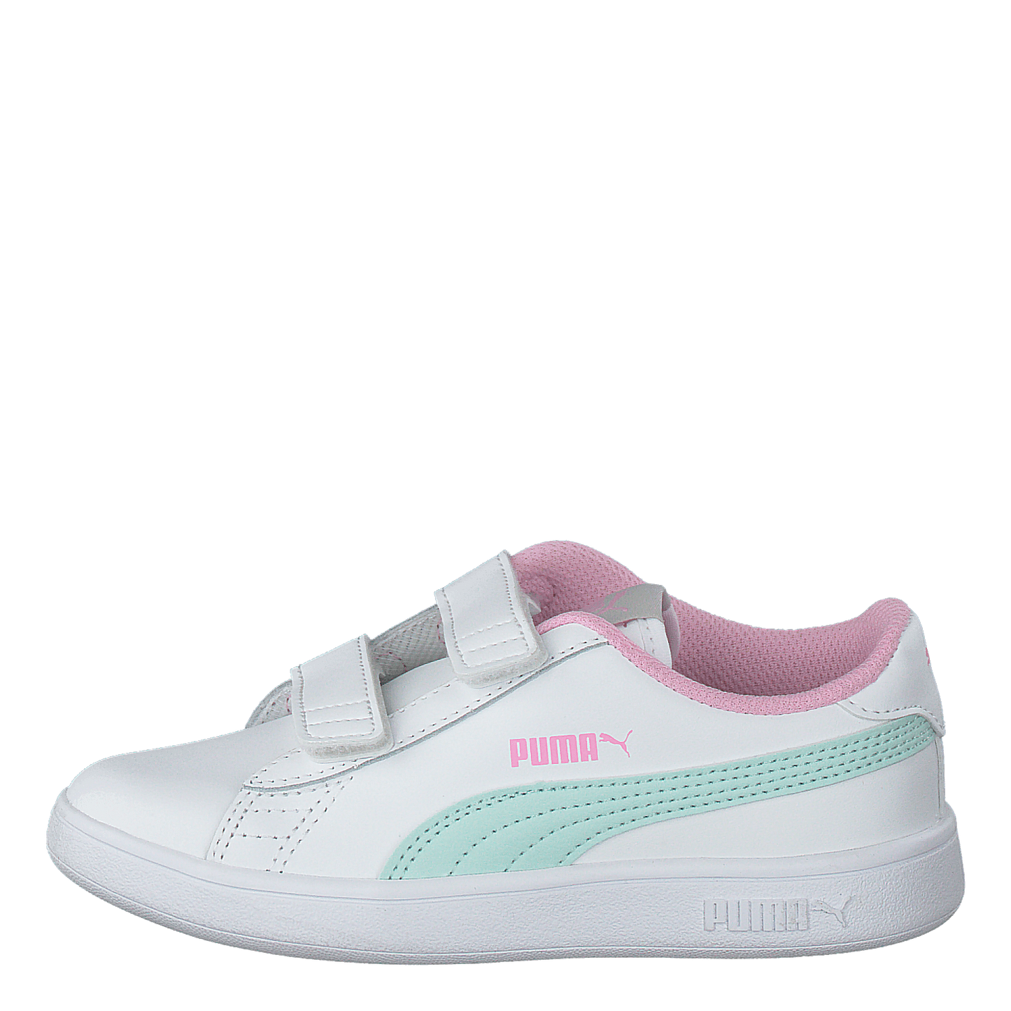 Puma Smash V2 L Ps Puma White-fair Aqua-pale Pink