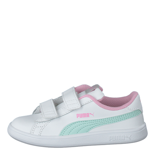 Puma Smash V2 L Inf Puma White-fair Aqua-pale Pink