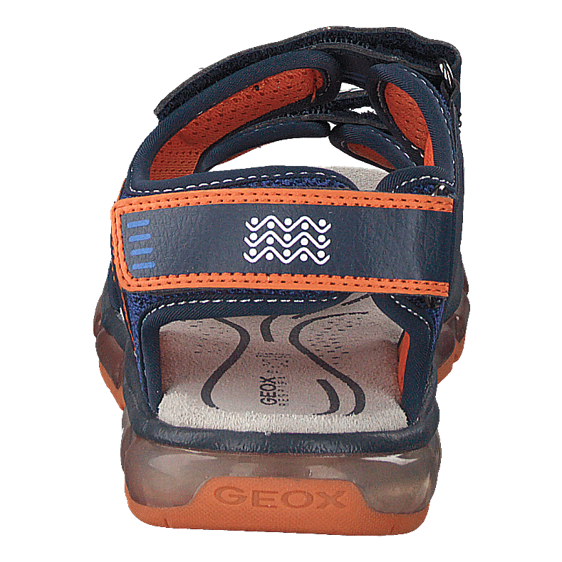 J Sandal Android Boy Navy/orange