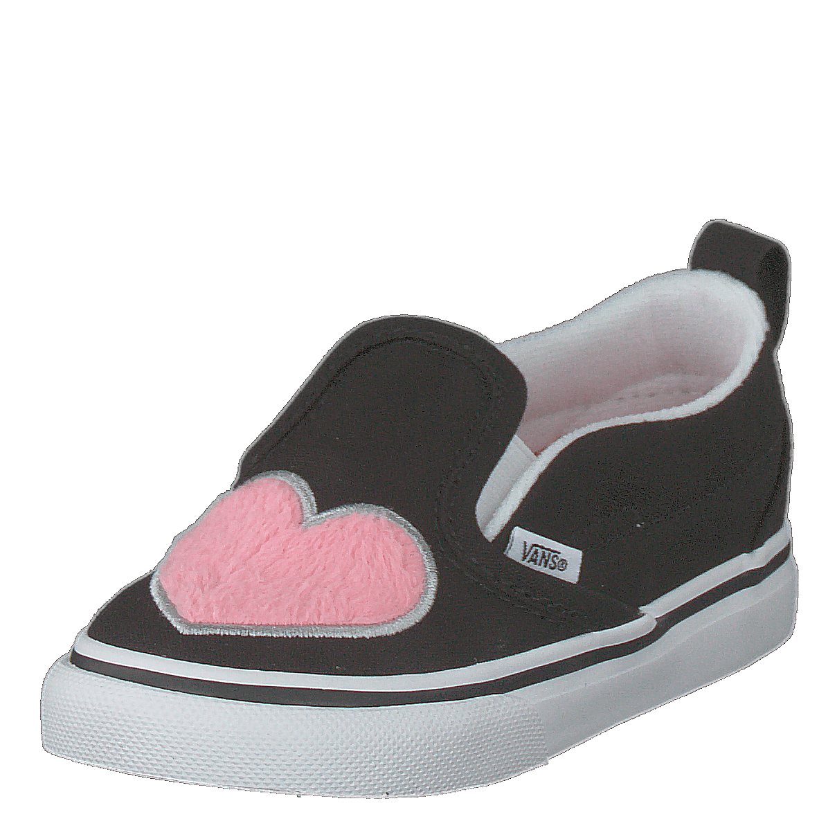 Td Slip-on V (fur Heart) Strawberry Pink