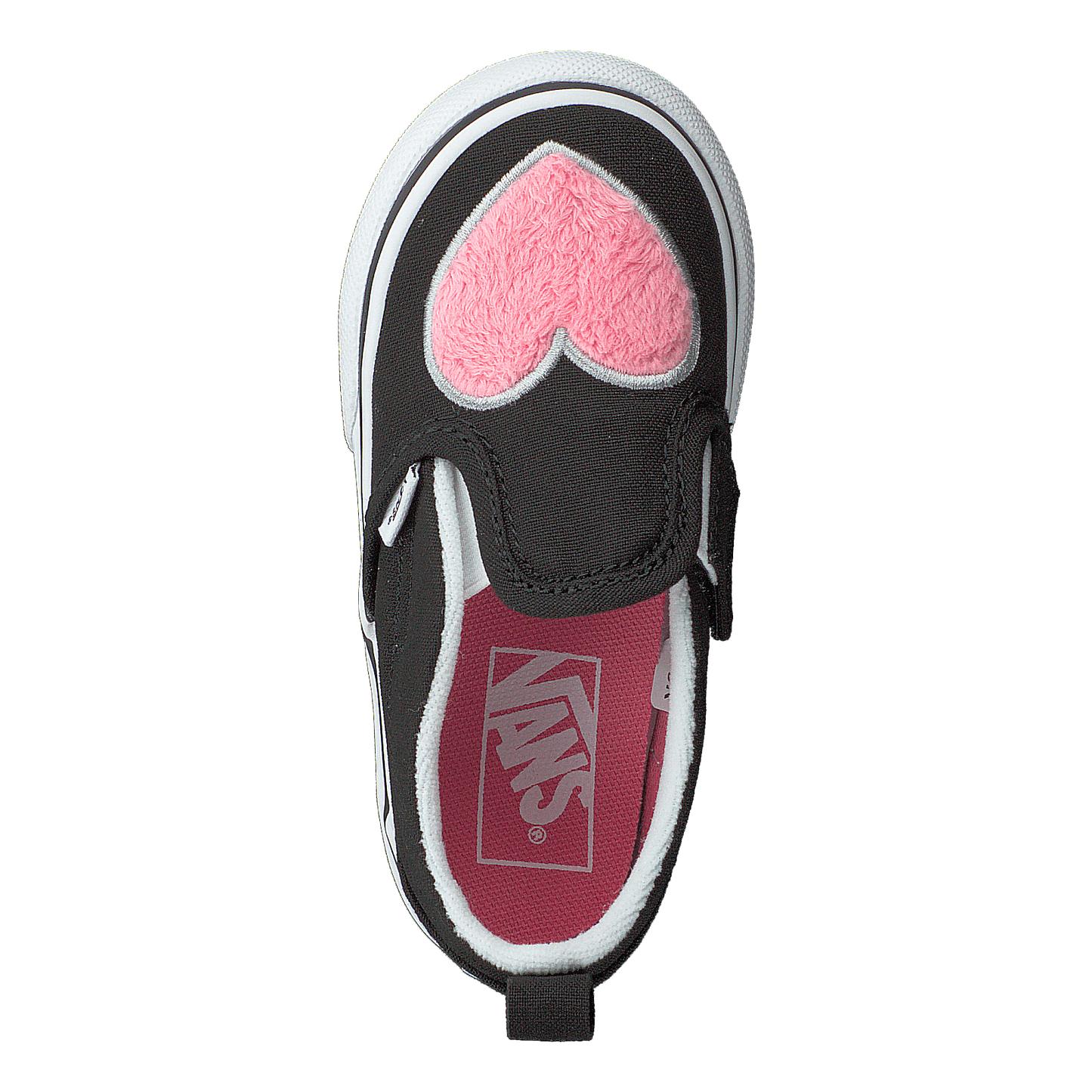 Td Slip-on V (fur Heart) Strawberry Pink