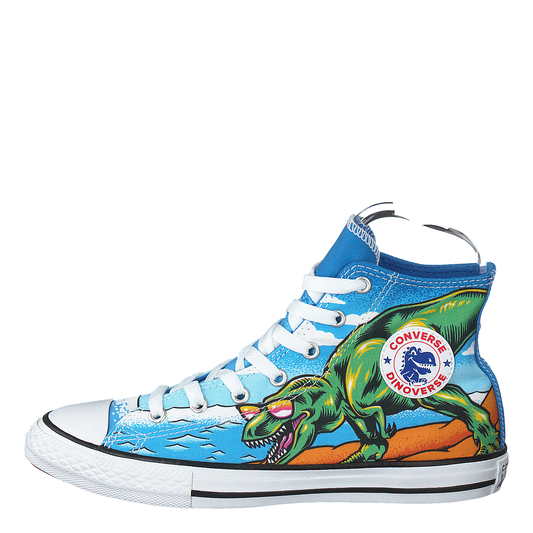 Chuck Taylor Hi Dinoverse Totally Blue/black/white