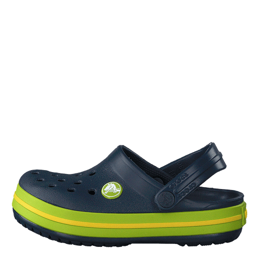 Crocband Clog Kids Navy / Volt Green