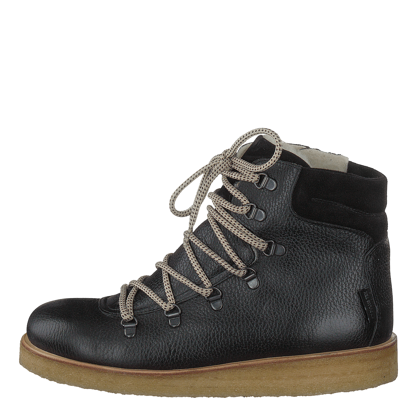 Tex-boot With Laces And Zipper Black