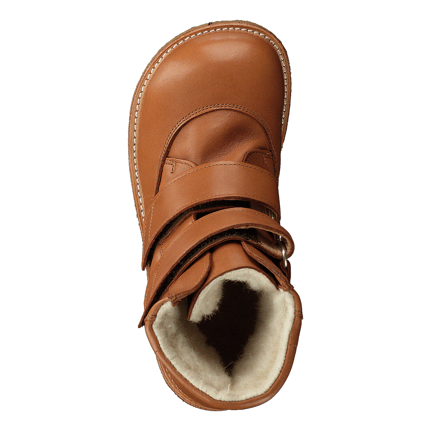 Tex-boot With Velcro Straps Cognac