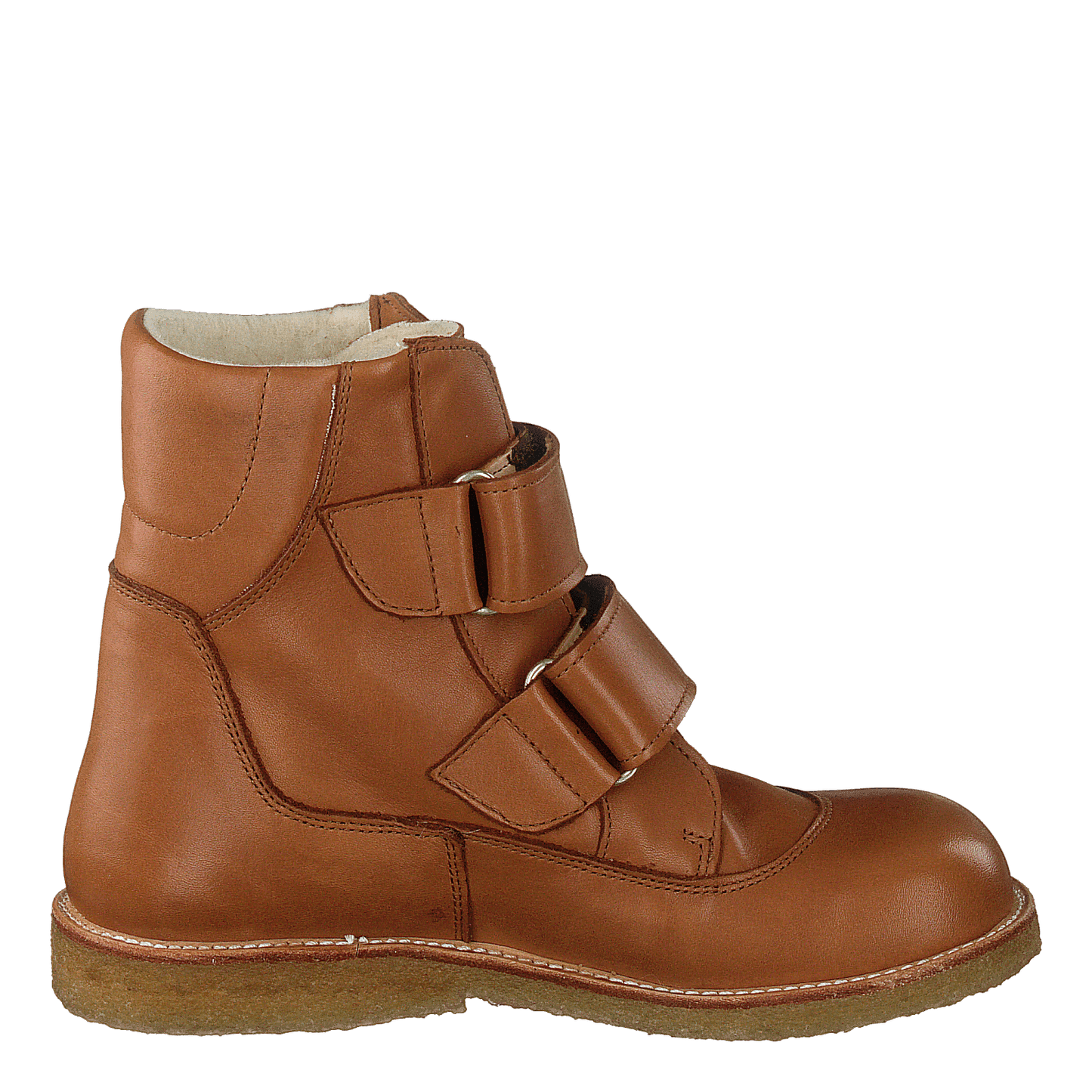 Tex-boot With Velcro Straps Cognac