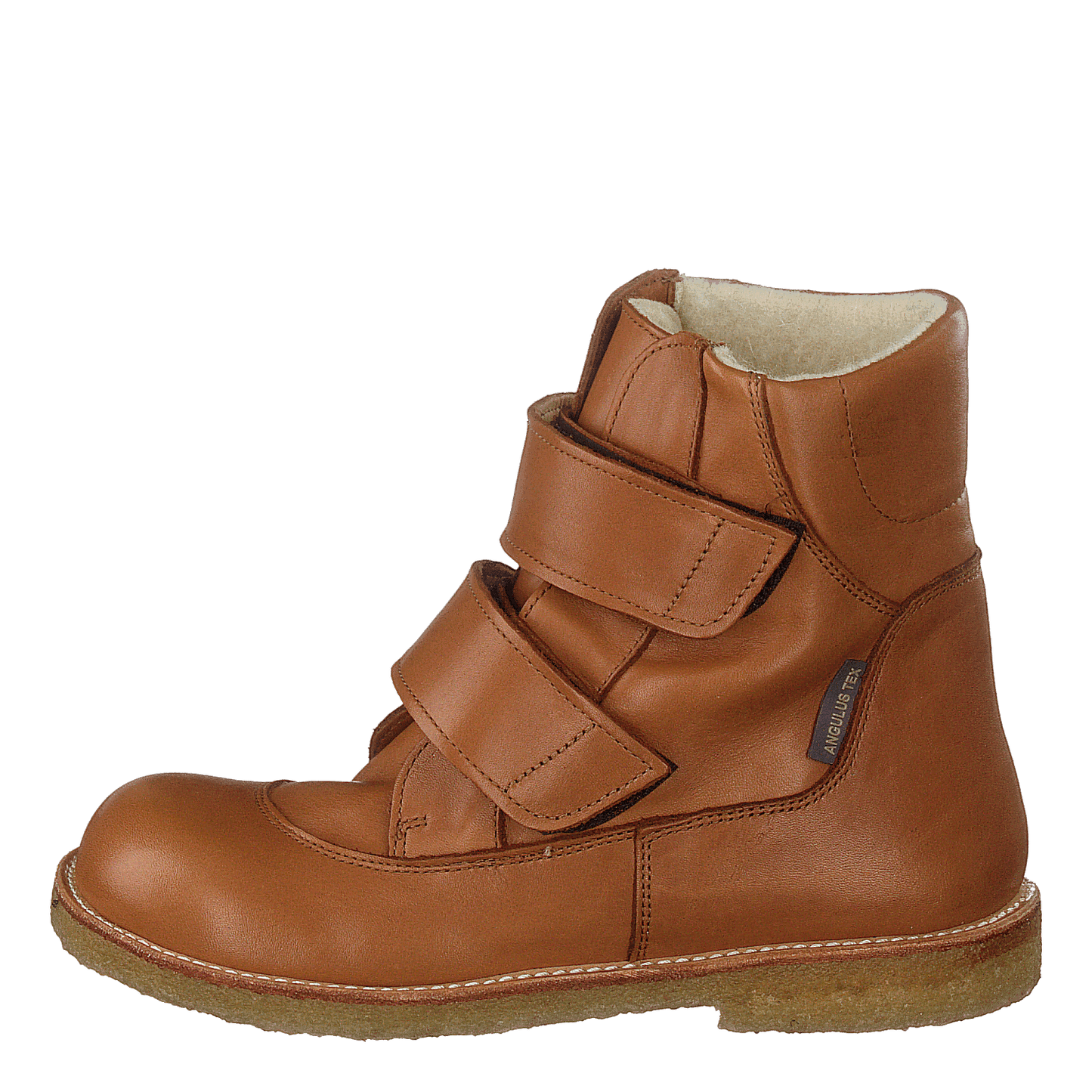 Tex-boot With Velcro Straps Cognac