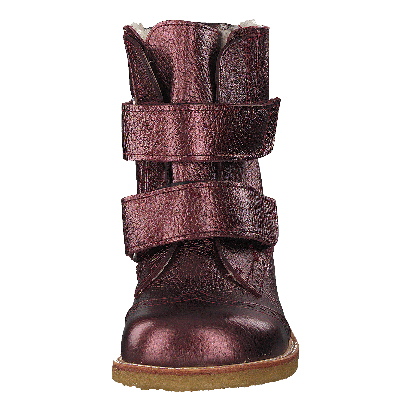 Tex-boot With Velcro Closure Bordeaux Shine