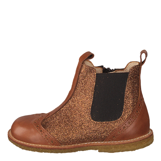 Starter Chelsea Boot With Elas Cognac/rust Gl./brown