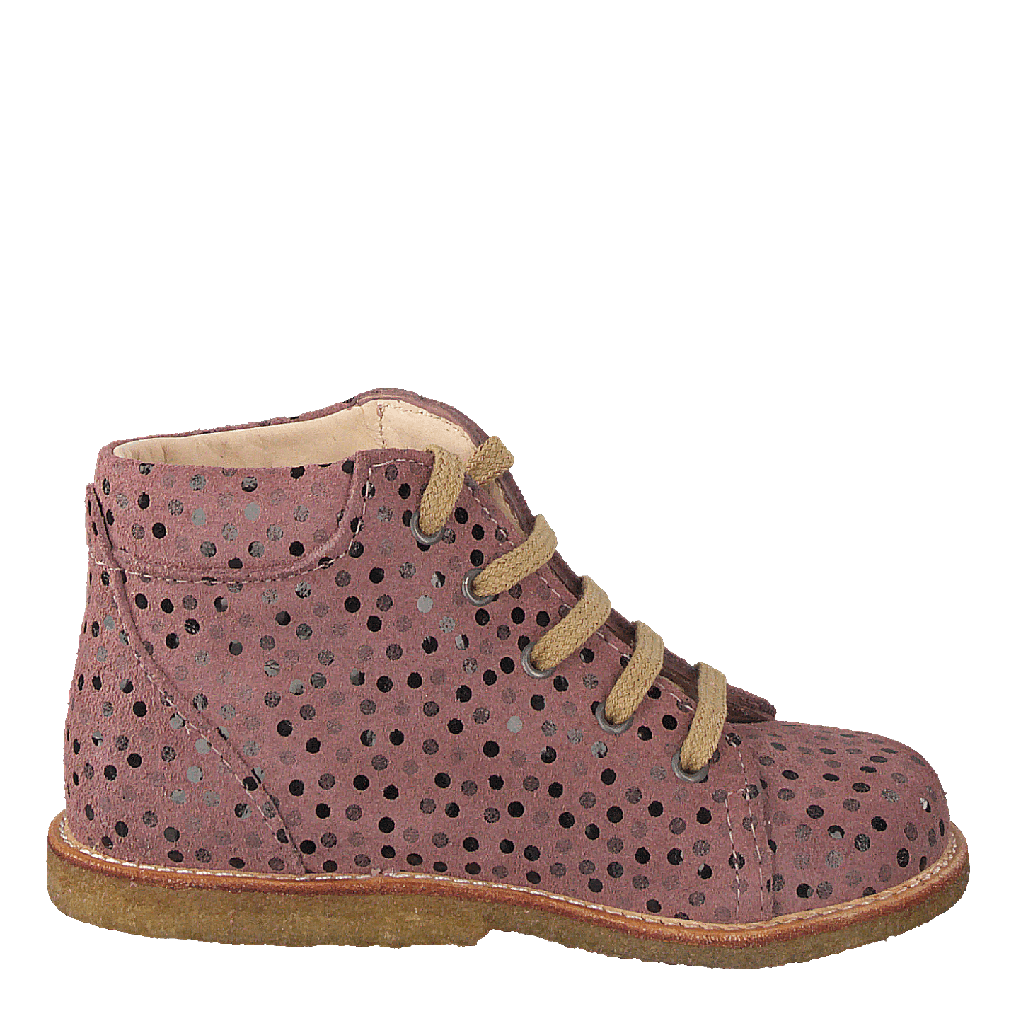 Starter Boot With Laces Rose Dot