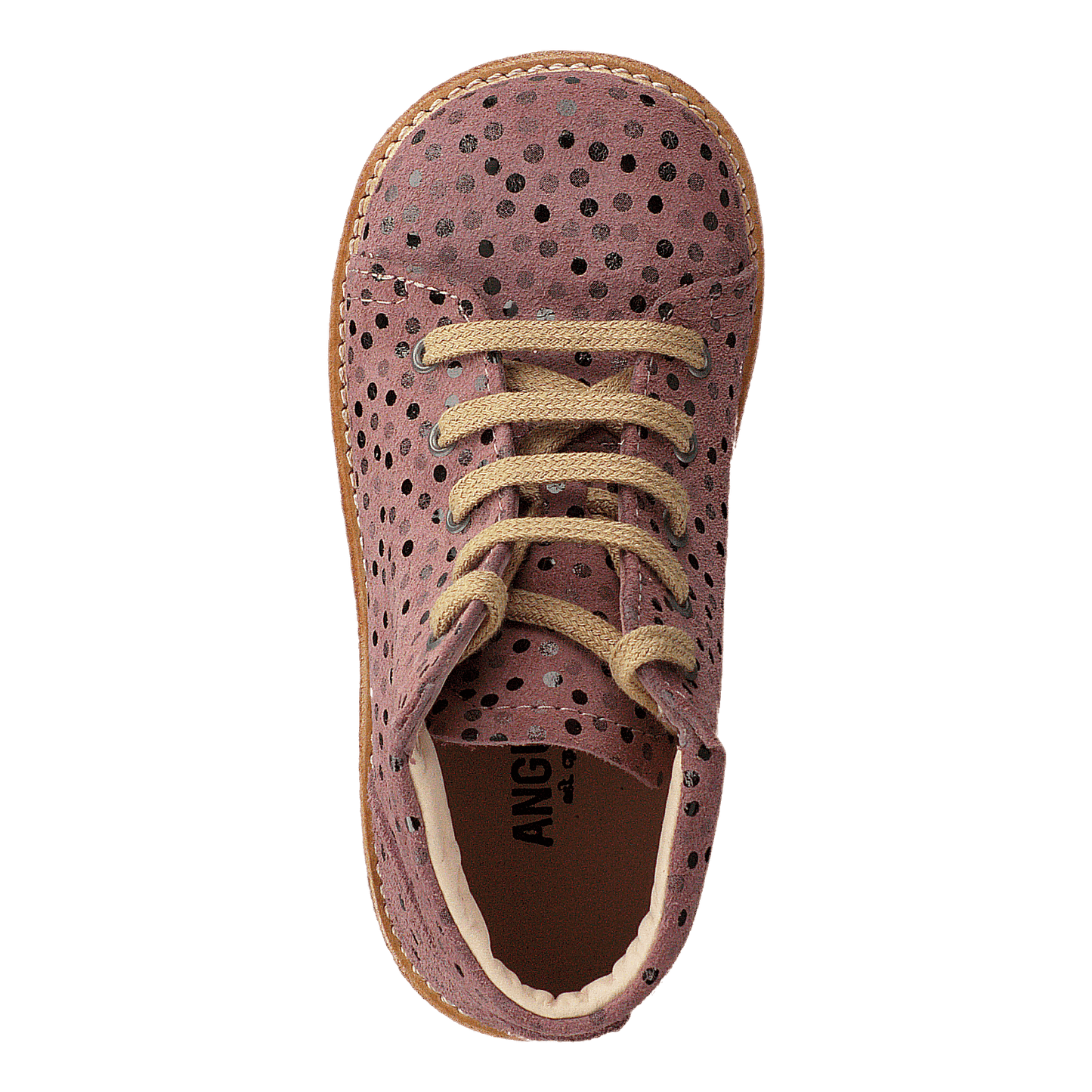 Starter Boot With Laces Rose Dot