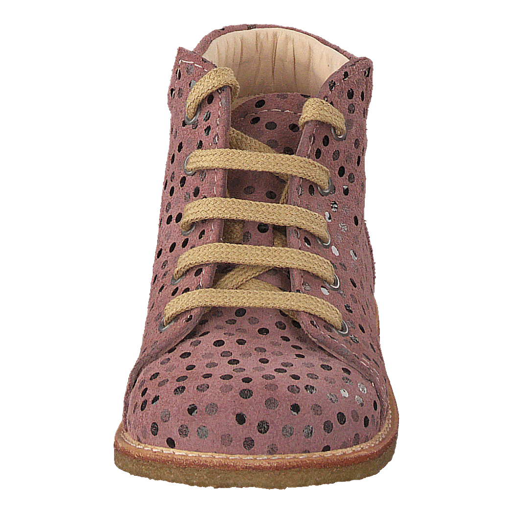 Starter Boot With Laces Rose Dot