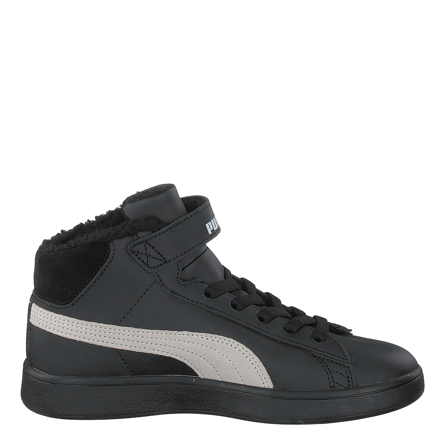 Puma Smash V2 Mid L Fur Ps Puma Black-whisper White