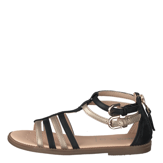 J Sandal Karly Girl Black/platinium