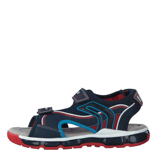 J Sandal Android Boy Navy/red