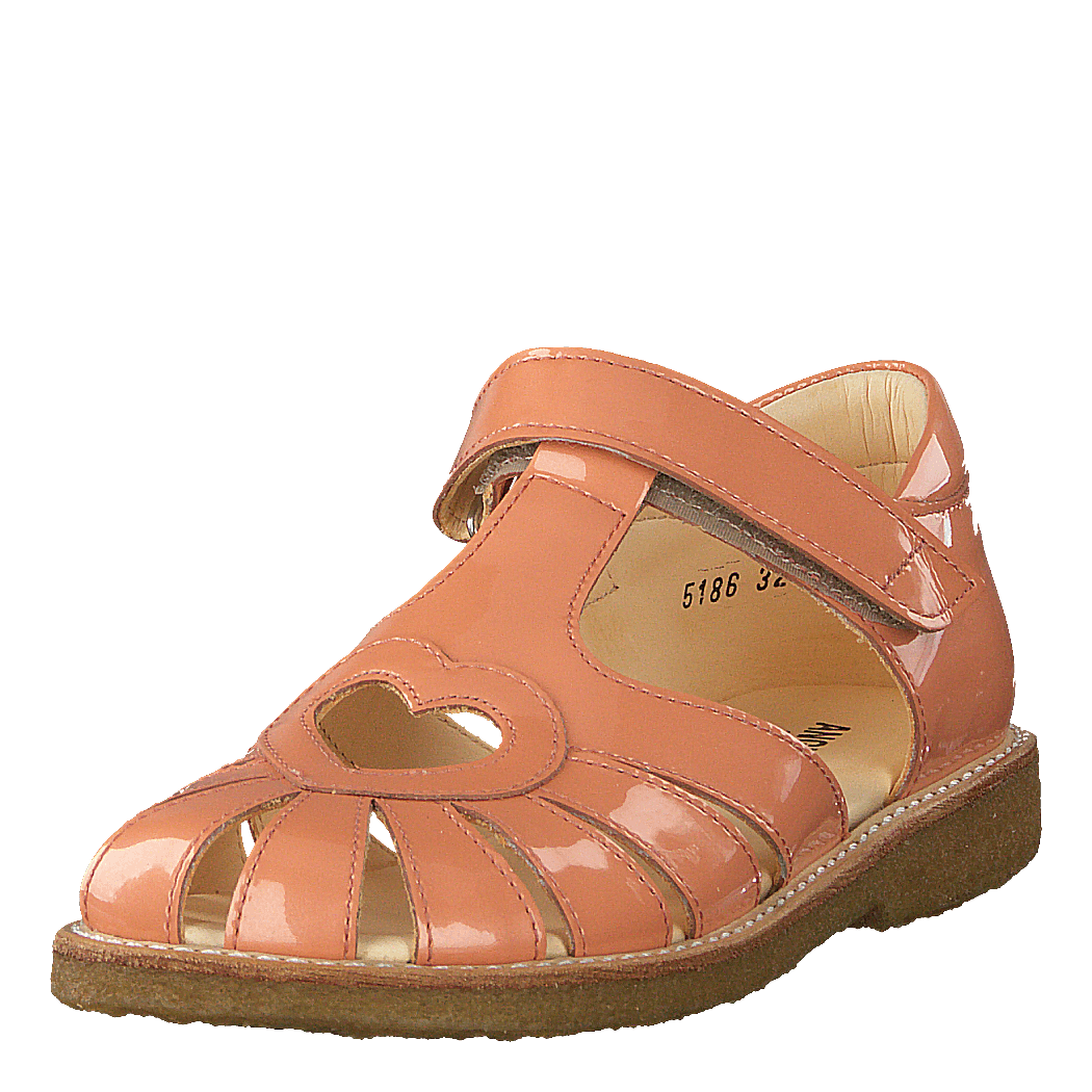 Sandal With Heart Detail And V Peach